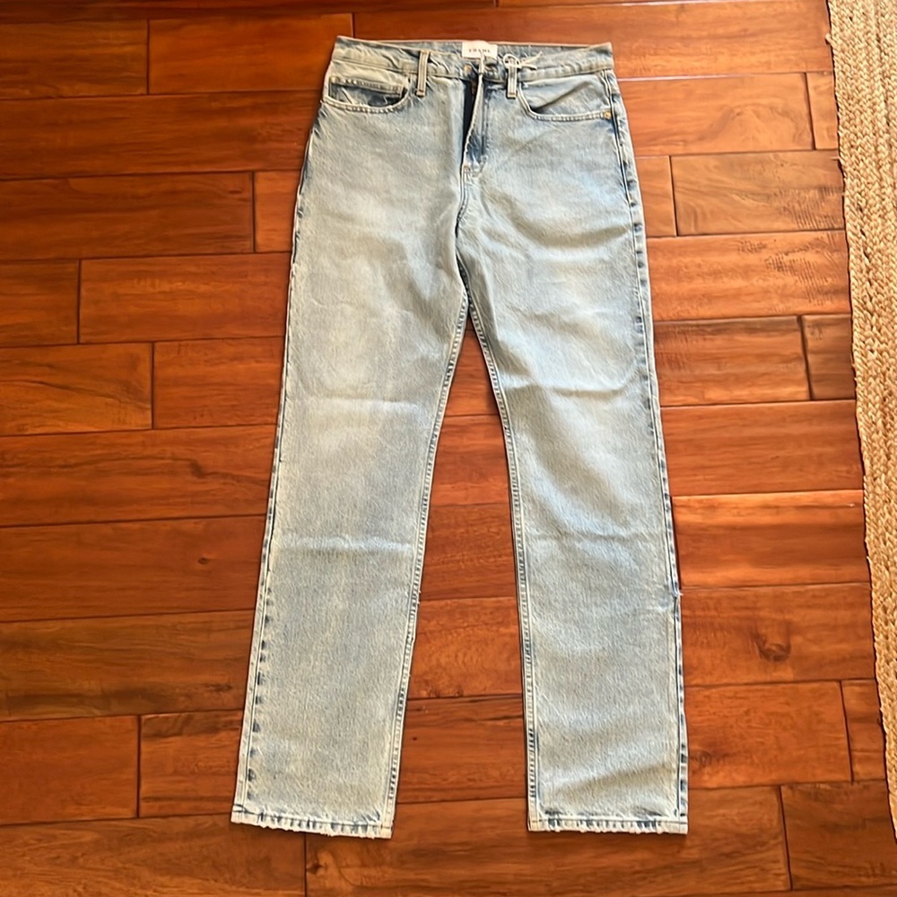 Frame Denim Light Blue Men's Straight Jeans